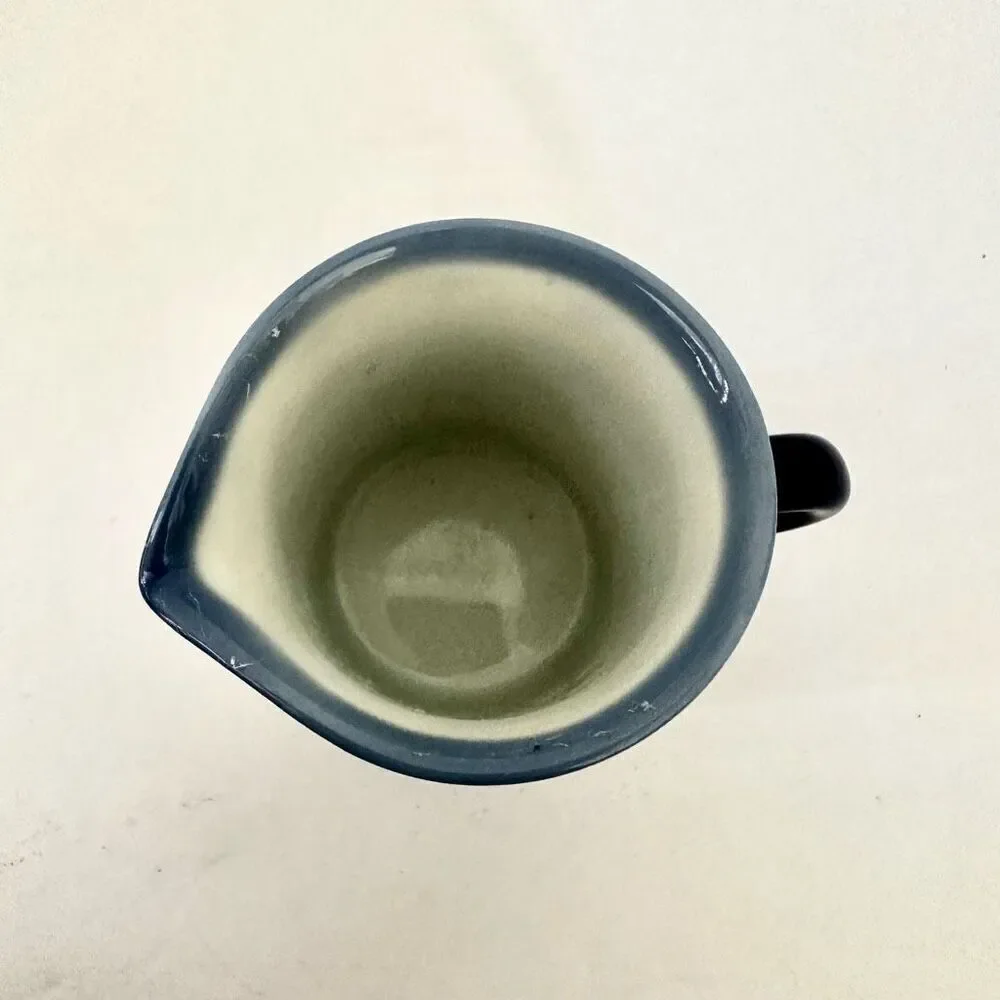 Bee House vintage blue and white creamer